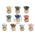 thumbnail image 3 of Ceramic Coffee Mugs with Base 100ml Triangular Cone Shape Porcelain-Cup Tea-Cup, 3 of 21