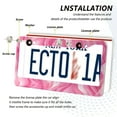 thumbnail image 5 of 2-Pack Aluminum License Plate Frame with 2 Holes for GM License Plate Cover with Free Screws Pink Flames, 5 of 8