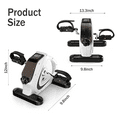 thumbnail image 2 of Under Desk Bike Pedal Exerciser, Foldable Mini Exercise Bike for Leg and Arm Workouts, Fully Assembled Desk Bike Peddler Machine for Seniors with Clear LCD Display & Adjustable Resistance, 2 of 7