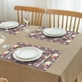 thumbnail image 3 of Pioneer Flower Floral Print Pattern Summer Placemats Table Placemats Set Of 4-Linen Kitchen Washable Placemats Table Mats 12x18 Inch Non-Slip Heat Resistant, 3 of 5
