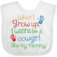 thumbnail image 3 of Inktastic Cowgirl Like Mommy Girls Baby Bib, 3 of 4