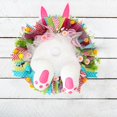 thumbnail image 3 of Easter Rabbit Wreath Decor for Front Door,Door Easter Rabbit Wreath Decor Easter Thief Bunny Butt with Ears Bunny Garland Wall Hanging Spring Front Door Wreath Wreath Butt Wreath Decorations, 3 of 7