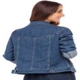 thumbnail image 5 of SKYLINEWEARS Women Denim Jacket Button UP Long Sleeve Ladies Stretch Trucker Jean Jackets, 5 of 5