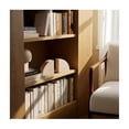 thumbnail image 3 of Travertine Book Ends for Bookshelf Decor - Decorative Half Dome Bookends for Office Decoration - Modern Accent for Shelves, Desk Decor, and Home Library Styling - Set of 2, 5", Tan, 3 of 12