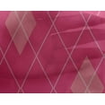 thumbnail image 4 of oneOone Georgette Viscose Dark Pink Fabric Argyle Check Sewing Material Print Fabric By The Yard 42 Inches Wide, 4 of 4