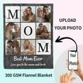 thumbnail image 4 of Custom Blanket with Photo Personalized Blankets and Throws Picture Blanket for Mothers Day Birthday Customized for Mom Dad Couple Girlfriend Boyfriend Wife Husband Blankets, 4 of 5