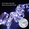 thumbnail image 1 of Christmas Sale! Christmas Shining Ribbon Fairy Lights,13ft LED Christmas Lights Window Curtain String Light 40 LED Battery Powered Waterproof String Lights for Christmas Wedding Party Xmas Tree Decor, 1 of 8