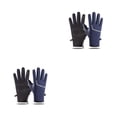 thumbnail image 4 of Guantes térmicos Sonducket de invierno Pantalla táctil Vellón grueso Cálido con rayas reflectantes Correr Deportes Esquí Mitones, 4 of 6