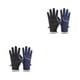 thumbnail image 4 of Guantes térmicos Sonducket de invierno Pantalla táctil Vellón grueso Cálido con rayas reflectantes Correr Deportes Esquí Mitones, 4 of 6