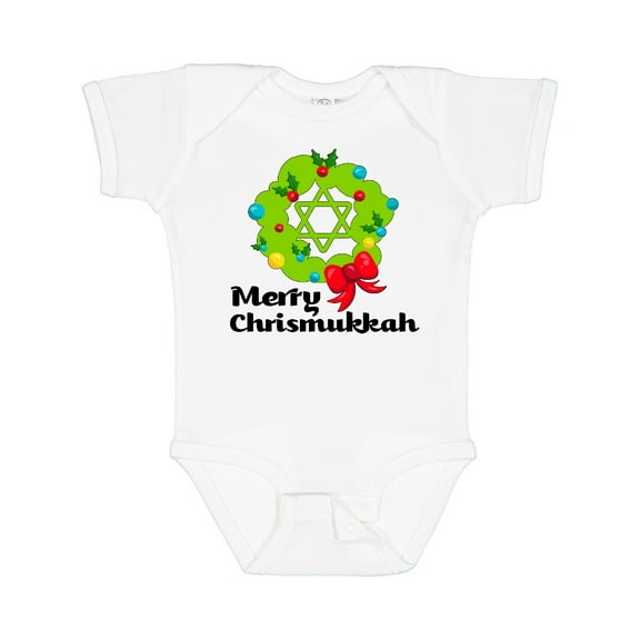 Inktastic Merry Chrismukkah Boys or Girls Baby Bodysuit