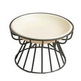 thumbnail image 4 of Tooyful Raised Cat Food Bowl Porcelain Bowl Metal Stand Minimalist Multipurpose Easily Food and Water Bowl Detachable for Dry Wet H, 4 of 9