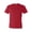 Red, variant on Unisex Poly-Cotton Short Sleeve Tee.