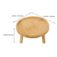 thumbnail image 2 of Plant Pot Stand Wooden Flower Pot Tall Stand Desktop Rustic Style Vase Bonsai Pot Showcase Stand, 2 of 9