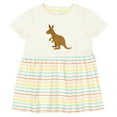 thumbnail image 3 of Inktastic Kangaroo Cute Girls Baby Dress, 3 of 5