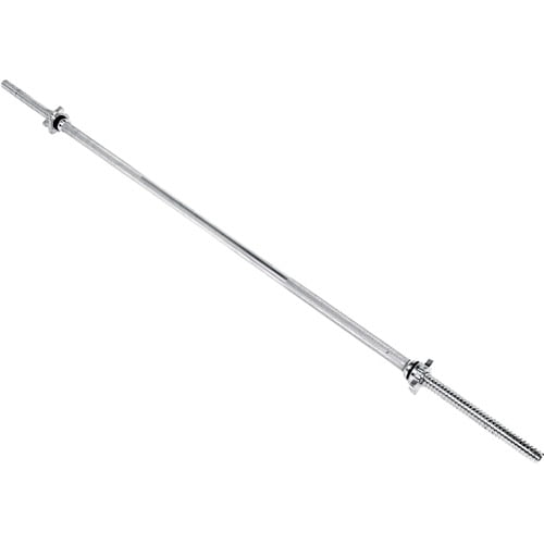 6-Foot Black Color CAP Barbell 72-Inch Solid Threaded Standard Barbell 
