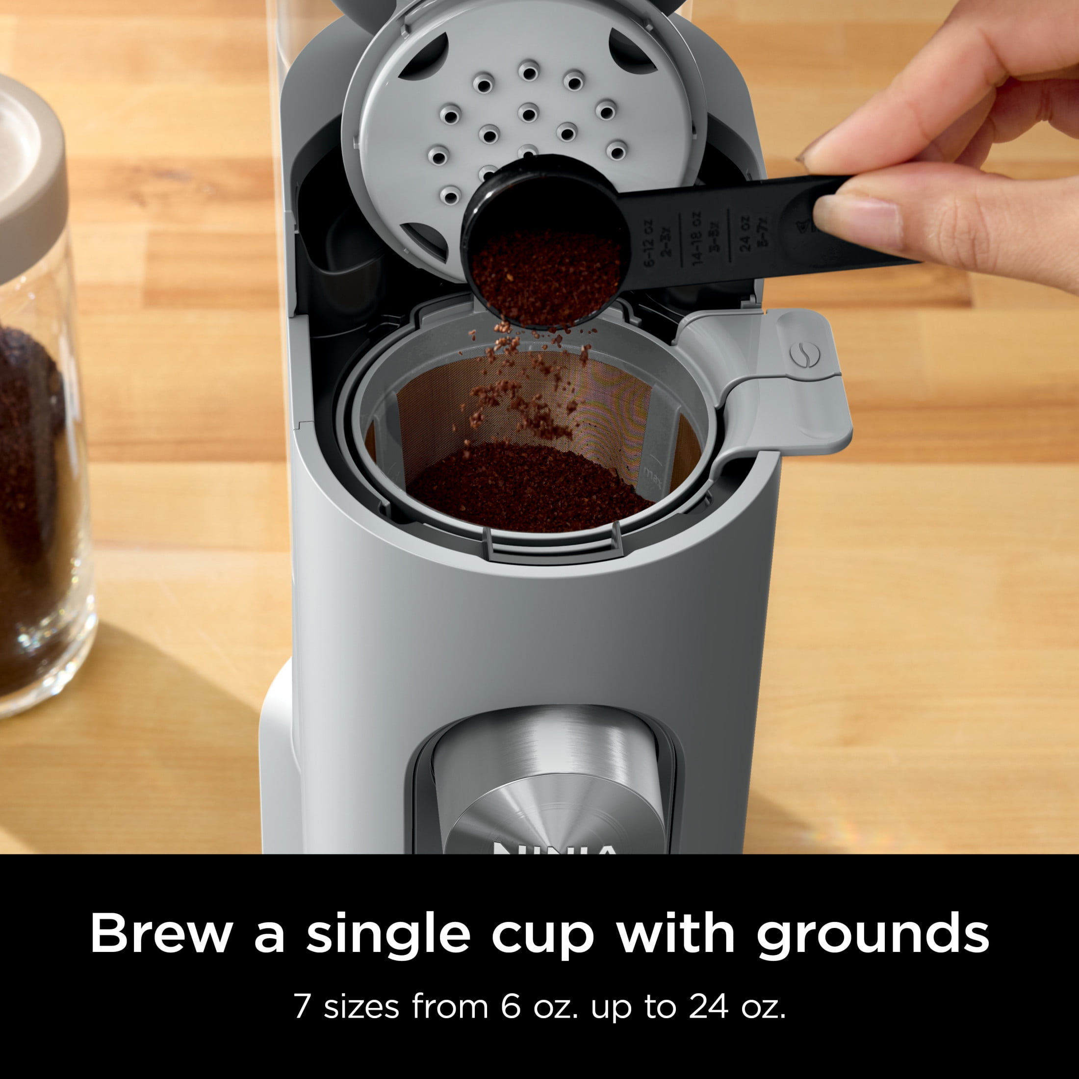 Ninja Single-Serve Pods & Grounds Hot and Iced Coffee Brewer with
