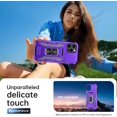 thumbnail image 6 of for iPhone 12 Case/iPhone 12 Pro Case with Screen Protector,Sliding Camera Cover,-Grade Cover with  Stand Phone Case 6.1" Purple, 6 of 14