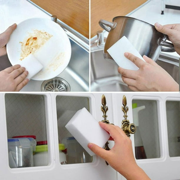 Gomme magique magique d'éponge de nettoyage de mousse de melamine pour la  salle de bains de bureau de cuisine
