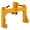 yellow, variant on 3 Point Quick Hitch Category 1, 3000 LBS Heavy Duty Tractor Quick Hitch with 2" Receiver, No Bushing Required, 5 Level Adjustable Bolt & Reinforced Steel Frame for Farm Implements