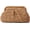 Khaki, variant on Straw Summer Beach Bag Woven Clutch Purses for Women Dumpling Detachable Shoulder Strap Pouch Handbag