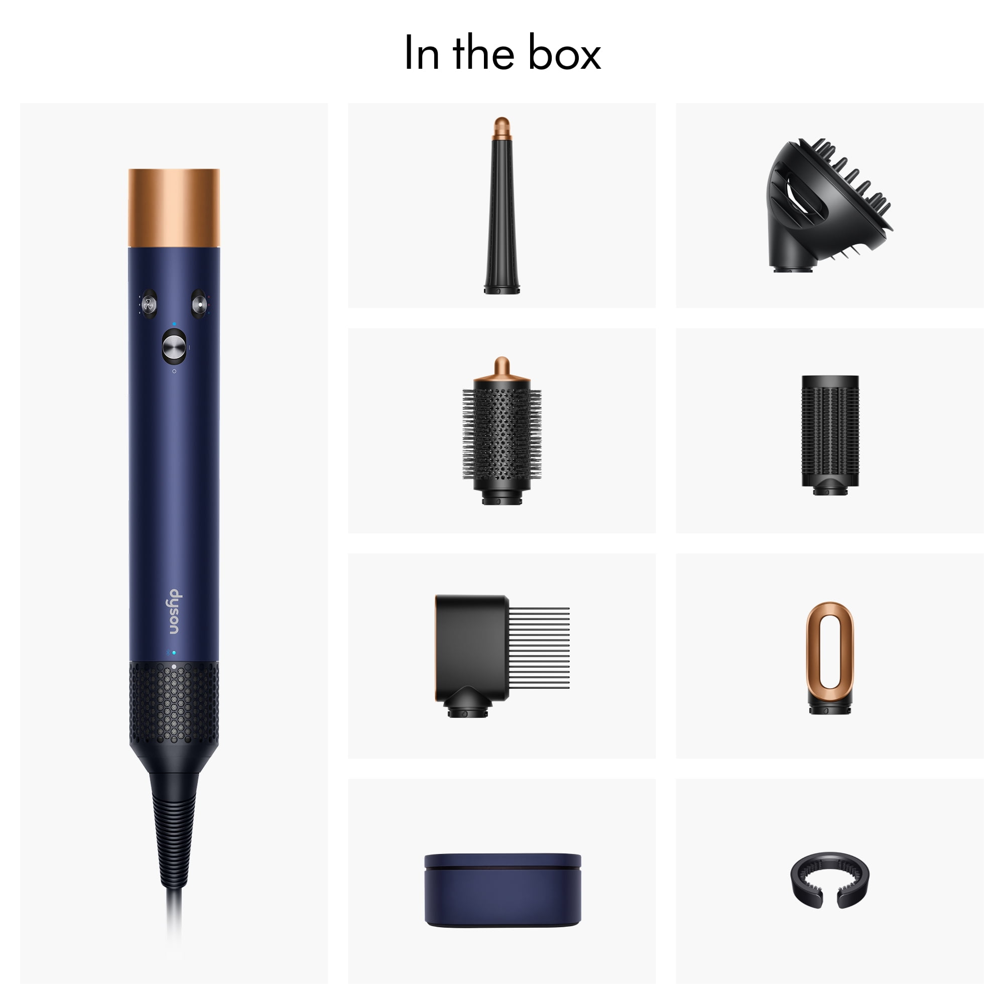 Premium Dyson Airwrap i.d.™ multi-styler Curly+Coily | Prussian Blue/Rich Copper