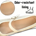 thumbnail image 5 of CHICVOMEY Women’s Mesh Mary Jane Ballet Flats Bow Knot Square Toe Soft Sole Shoes Breathable Slip On Flats with Adjustable Buckle Strap for Casual Office Summer Daily Wear, 5 of 7