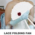 thumbnail image 2 of 2pcs lolita lace fan Gorgeous vintage European Rose folding fan tea party, 2 of 5