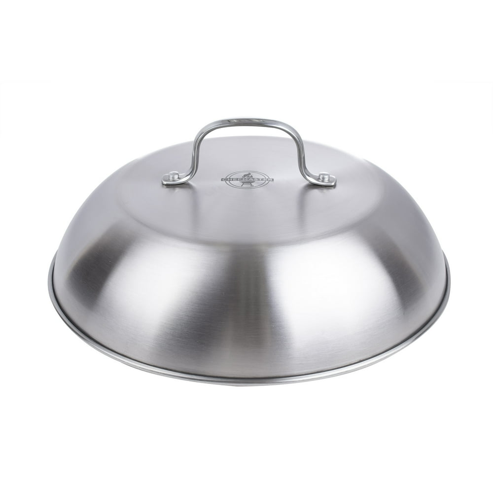 Chefmaster 12 Inch Grill Dome Cover BBQ Grill Accessory Melts Cheese Cooks Burgers Faster and