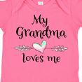 thumbnail image 4 of Inktastic My Grandma Loves Me Heart Grandchild Boys or Girls Baby Bodysuit, 4 of 5