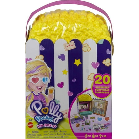 Polly Pocket - Un-Box-It Popcorn Box Playset - Multi