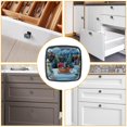 thumbnail image 6 of 4 Pcs Cabinet Handle Drawer Pulls Christmas Sleigh Knobs with Screws Square Furniture Office Cabinet Knob Decoration, 6 of 7