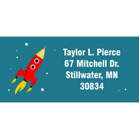 Space Hero Personalized Address Label