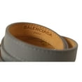 thumbnail image 3 of Balenciaga Arena Bleu Acier Shiny Goat Leather Wrap Bracelet 390643 M, 3 of 7
