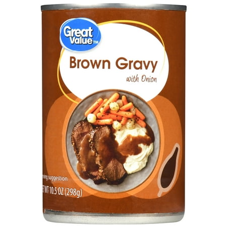 (3 Pack) Great Value Brown Gravy with Onion, 10.5