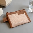 thumbnail image 4 of Vintage Transparent Mesh Storage Coin Purse - Portable Mini Bag for Lipstick, Cards & Travel, Lightweight Daily Carry Pouch, Orange, JKODE, 4 of 8