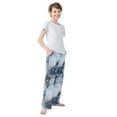 thumbnail image 4 of FORMRS Kids Pajama Pants with Pockets Size 9-10Y Boys Lounge Sleep Bottoms, Abstract Marble Pattern, 4 of 8