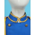 thumbnail image 6 of Aislor Drum Majorette Costume for Kids Girls Marching Band Uniform Royal Guard Jacket Coat with Skirt Cap Blue 9-10, 6 of 7
