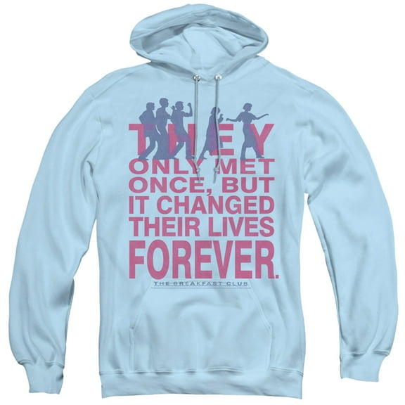 Breakfast Club Forever Adult Pullover Hoodie Sweatshirt Light Blue