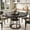 Black, variant on Studyset Round Dining Table for 4-6,42" Farmhouse Kitchen Table with Storage Shelf,Wood Dining Room Table Large Round Table,Circle Dinner Tables for Kitchen,Dining Room,Living Room,No Chairs