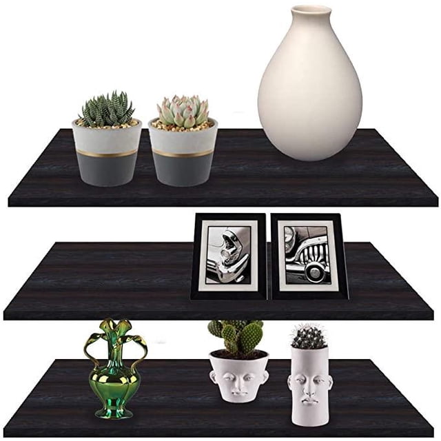 Kit 3 Repisas Flotantes, Montaje en Pared, Estantes Modernos, Decoración Minimalista, para Exhibició KITUL REPISAS