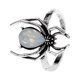 thumbnail image 1 of Anillo negro unisex de moda retro, metal, geométrico antiguo, anillo abierto para el dedo índice, Halloween, 1 of 2