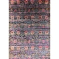 thumbnail image 1 of Ahgly Company Indoor Rectangle Mid-Century Modern Velvet Maroon Purple Area Rugs, 7' x 10', 1 of 6