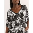thumbnail image 2 of Joyspun Women’s Sleepwear Woven 46” Caftan Nightgown, S-4X, 2 of 5