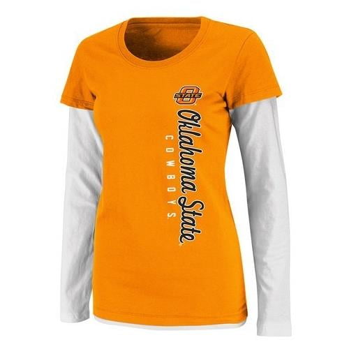 Oklahoma State University Women's Layered Long Sleeve Tee by Colosseum