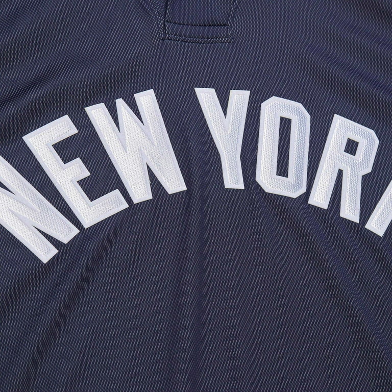 Men s Mitchell Ness Derek Jeter Navy New York Yankees Cooperstown Collection Batting Practice Jersey Walmart