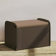thumbnail image 1 of vidaXL Banc de Rangement avec Coussin Brun 80x51x52 cm Rotin Poly, 1 of 5