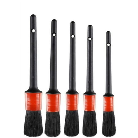 Adam's Interior Detailing Brush (Large) - Super Soft Synthetic Bristles Gently Removes Dust and Dirt | Compact Design Easily Stores in Your Glove Box, Middle Console, or Side Panel