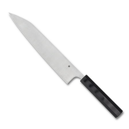 

Spyderco Wakiita Gyuto Knife Kitchen Cutlery Black G-10 BD1N Stainless Knives