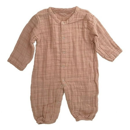 

Newborn & Toddler Romper One-Piece Jumpers in 100% Cotton Muslin