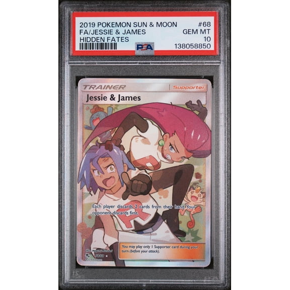 2019 Pokemon Sun and Moon Hidden Fates James/Jessie #68 PSA 10